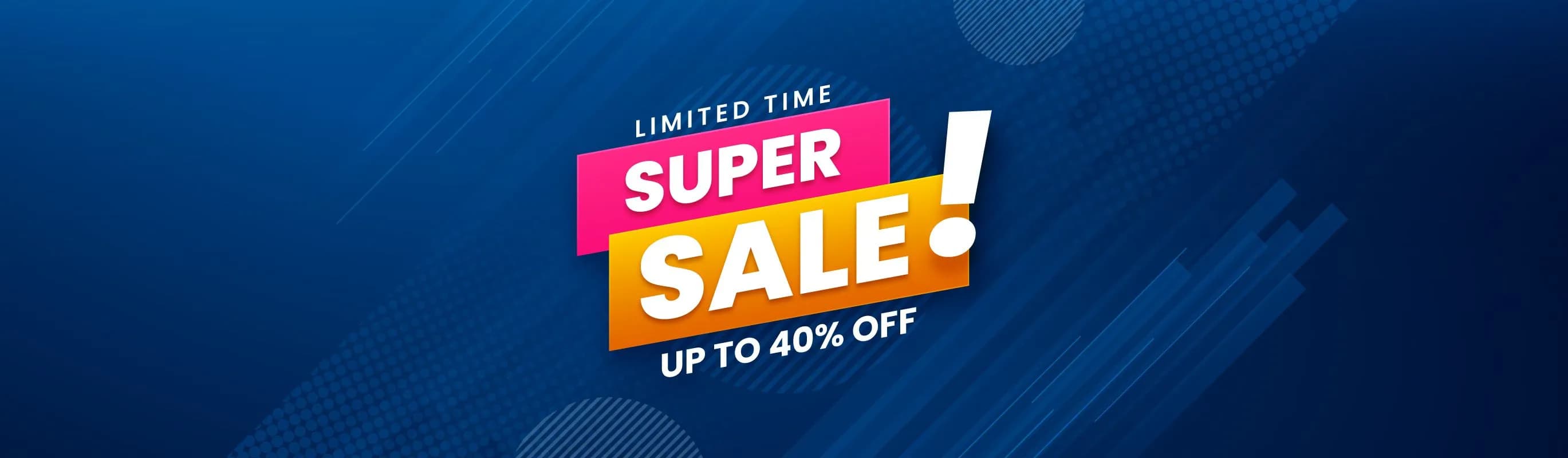 Limited Time 40% Discount Offer Products