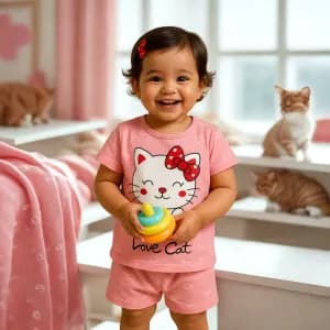 Kids Cotton t shirt & Pant Set